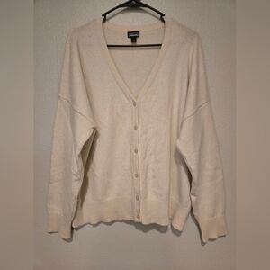 Patagonia Women's Recycled Cashmere Cardigan Naturel Size L